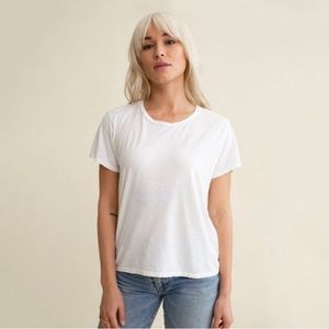Jungmaven washed white lorel tee size medium
